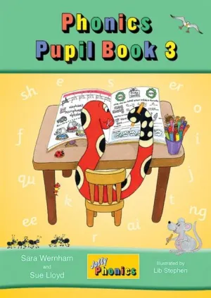 ■ Jolly Phonics Pupil Book 3 - in Precursive Letters (Colour) - Old Edition