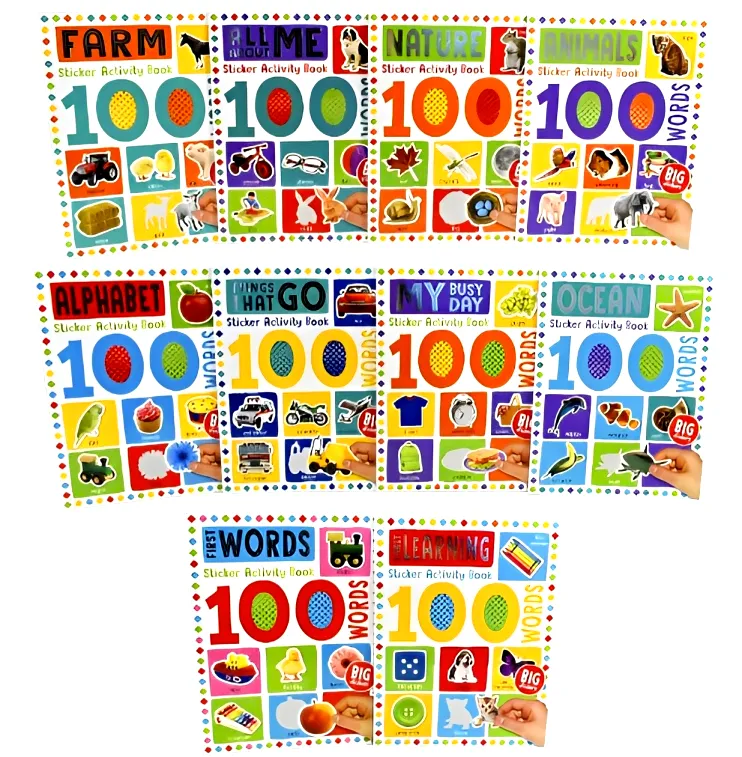 100 Words Sticker Activity Book 10-set