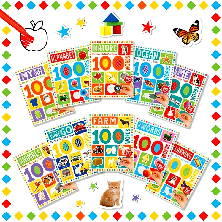 100 Words Sticker Activity Book 10-set