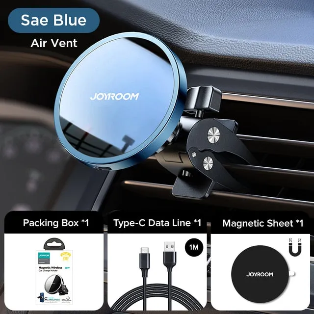 15W Qi Magnetic Car Phone Holder Wireless Charger