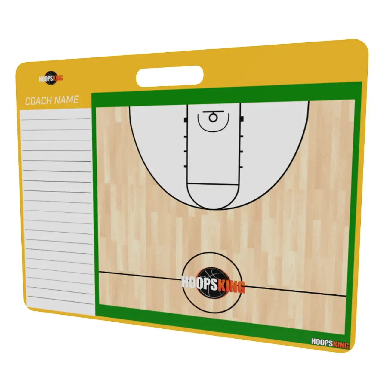 23 X 18 Custom Basketball Coaching Board | 2 Sided| Carry Handle