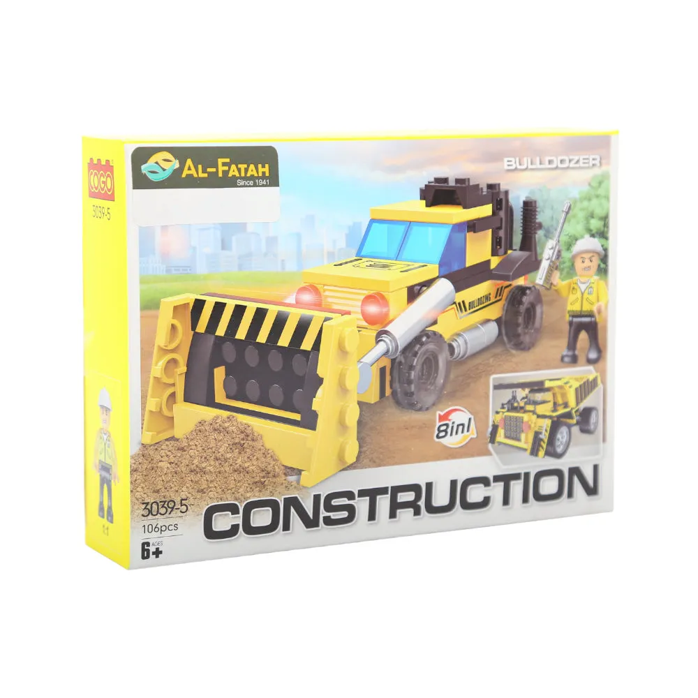 3039-5 COGO CONSTRUCTION TRUCK BLOCKS 8IN1 106PC H.B