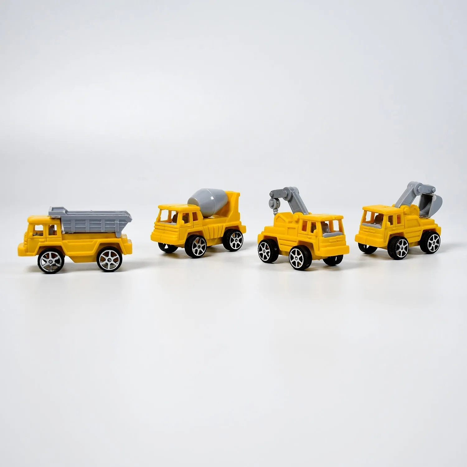 4512 Mini Construction Toy Construction Truck Toys Construction Vehicles Alloy Truck Head, Excavator Digger Bulldozer Crane Toy For Boy Girl Toddler Gifts