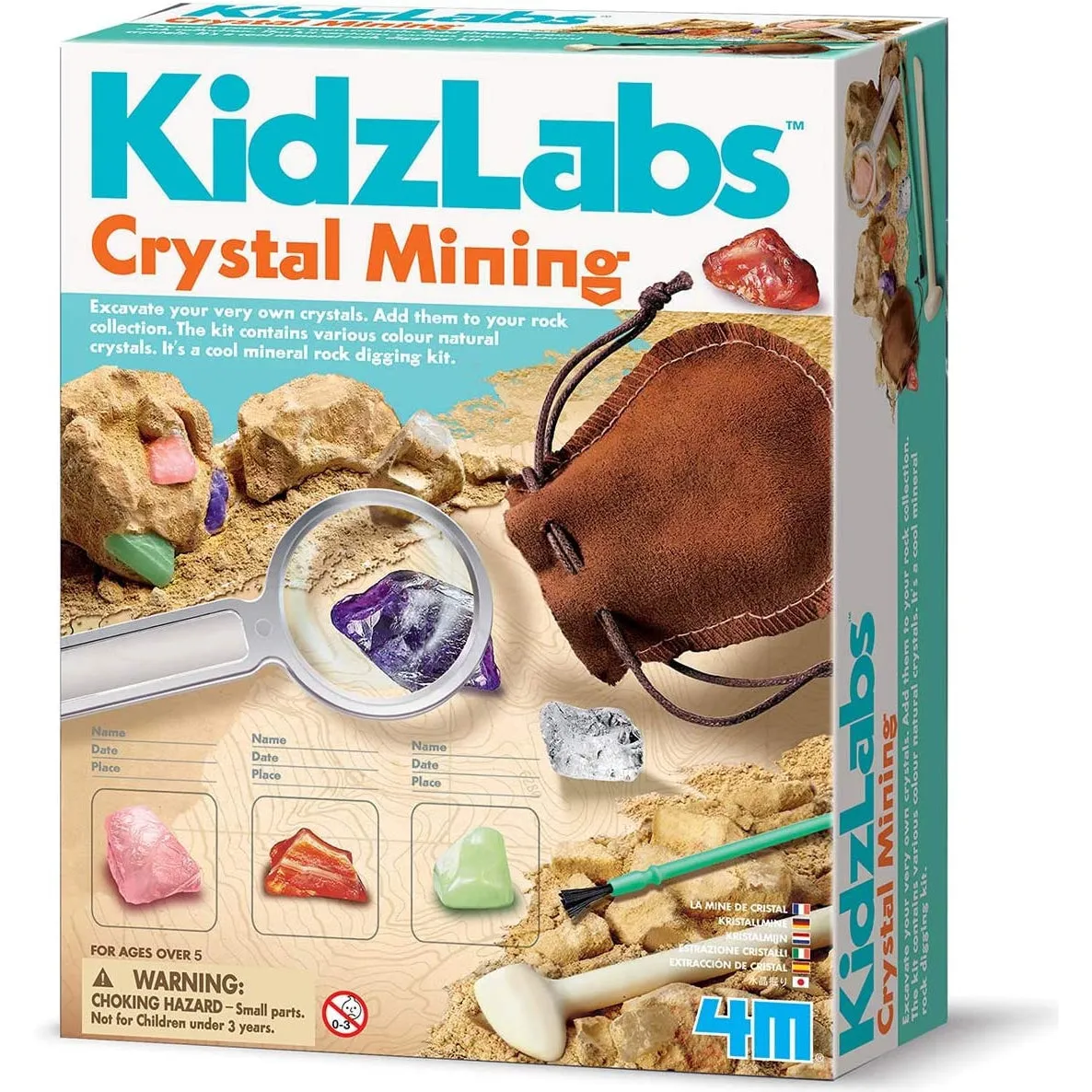 4M kidzlabs crystal mining