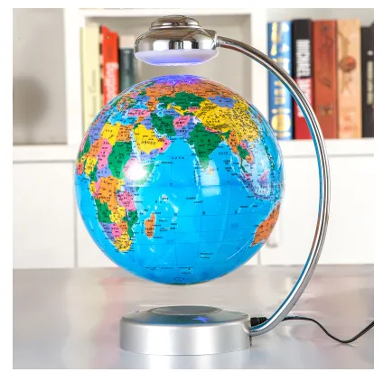 8 inch magnetic floating globe magnetic suspension office decoration company gift