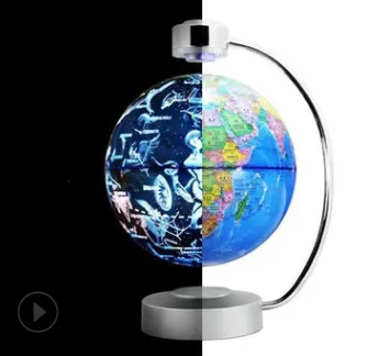 8 inch magnetic floating globe magnetic suspension office decoration company gift