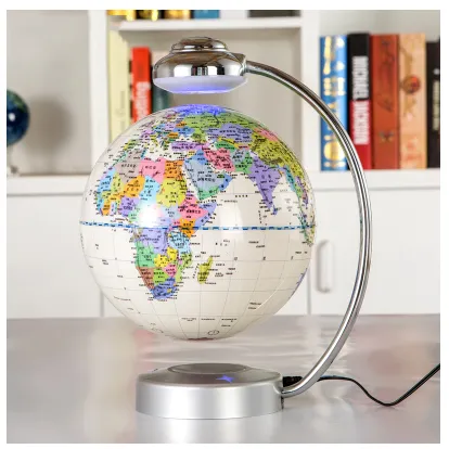 8 inch magnetic floating globe magnetic suspension office decoration company gift