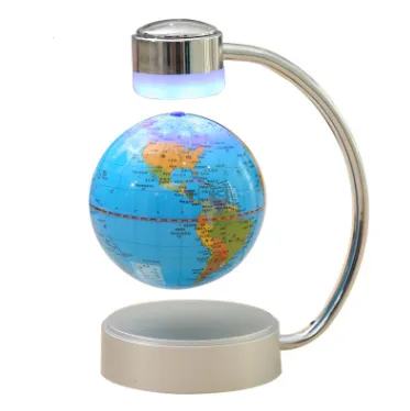 8 inch magnetic floating globe magnetic suspension office decoration company gift