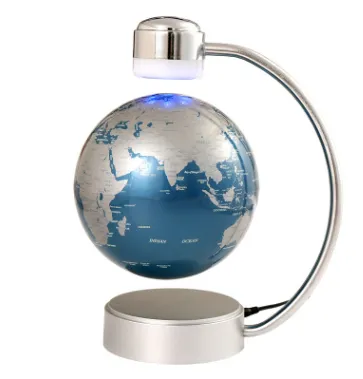 8 inch magnetic floating globe magnetic suspension office decoration company gift