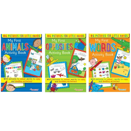 A4 My First Activity Book - Assorted Variety Activities Engaging Puzzles High Quality