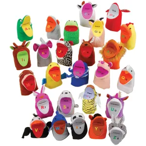 ABC Animal Hand Puppets with Working Mouths | Set of 26