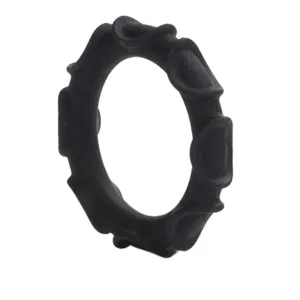 Adonis Atlas Silicone Ring - Black