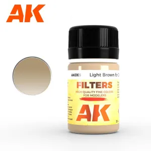 AK Interactive AK065 Weathering Light Brown for Desert Yellow Filter Enamel 35ml