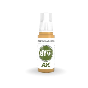 AK Interactive AK11362 3G AFV British Sand Yellow Paint 17ml