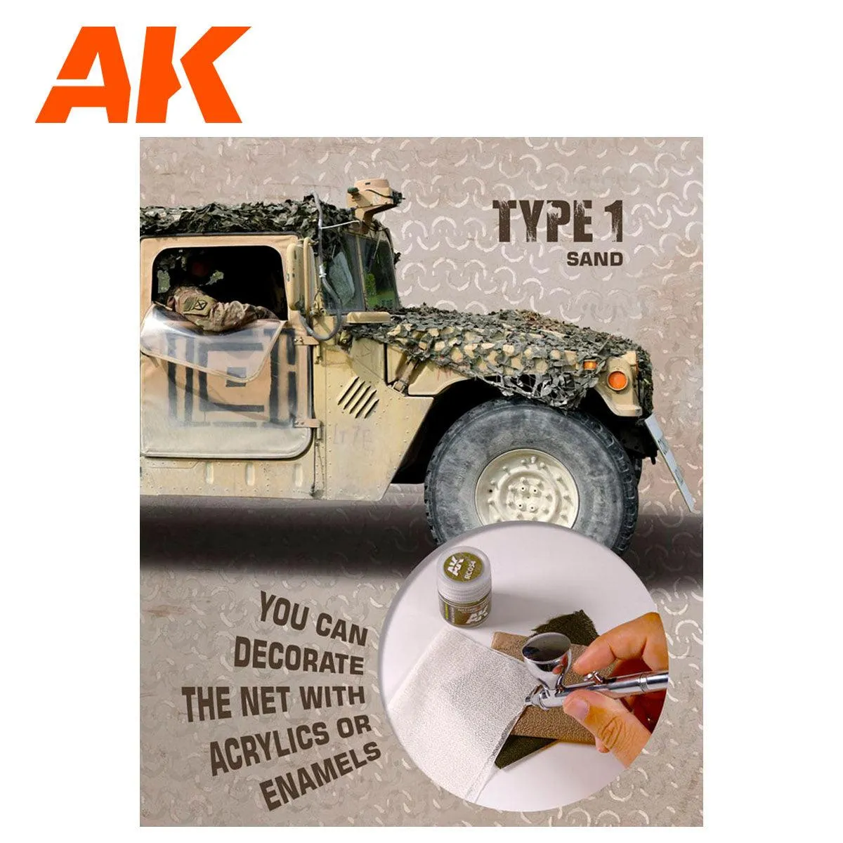 AK Interactive AK8060 Camouflage Net Sand Type 1