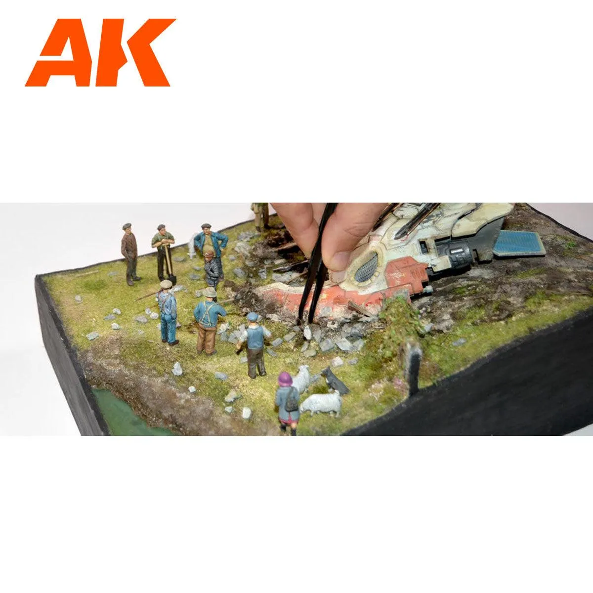 AK Interactive AK8258 Diorama Big Gray Rocks 100ml