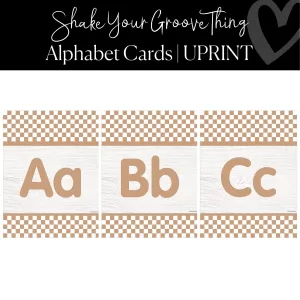 Alphabet Posters | Groovy Classroom Decor | Shake Your Groove Thing |  UPRINT | Schoolgirl Style