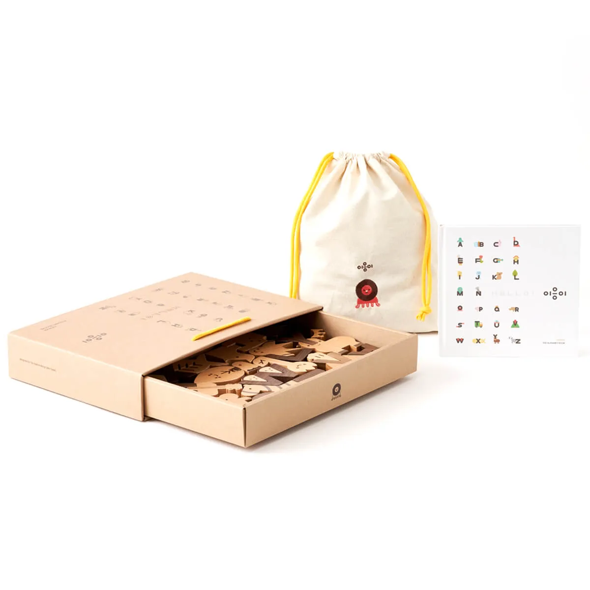 Alphabet Wooden Blocks Play Set by Oioiooi