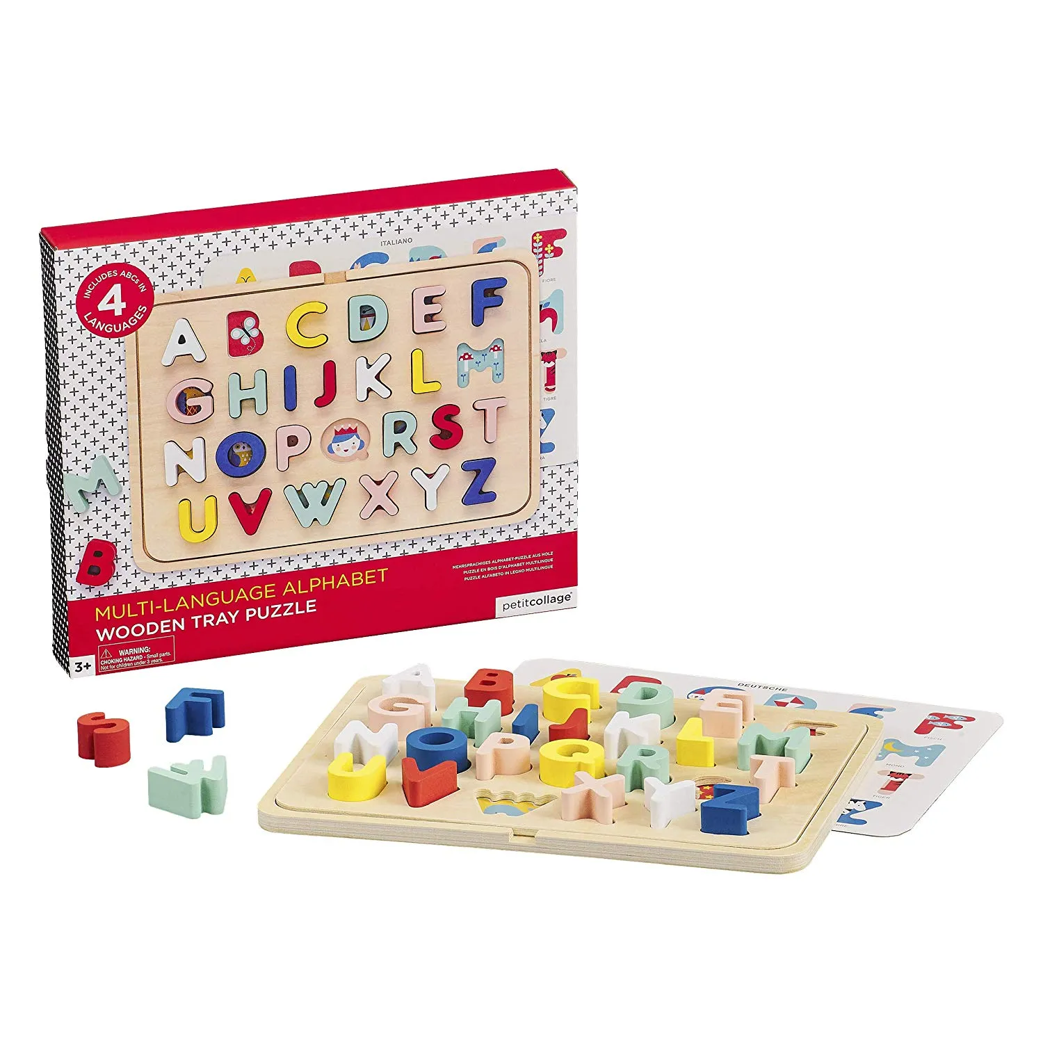 Alphabet Wooden Tray Puzzle - Multi Language