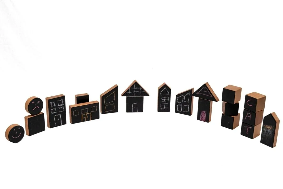 ALT Retail Wooden Chalk Blocks - 20 Pieces