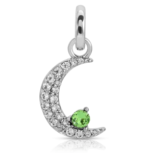 August Peridot Birthstone Charm - Moon (Rewards Store)