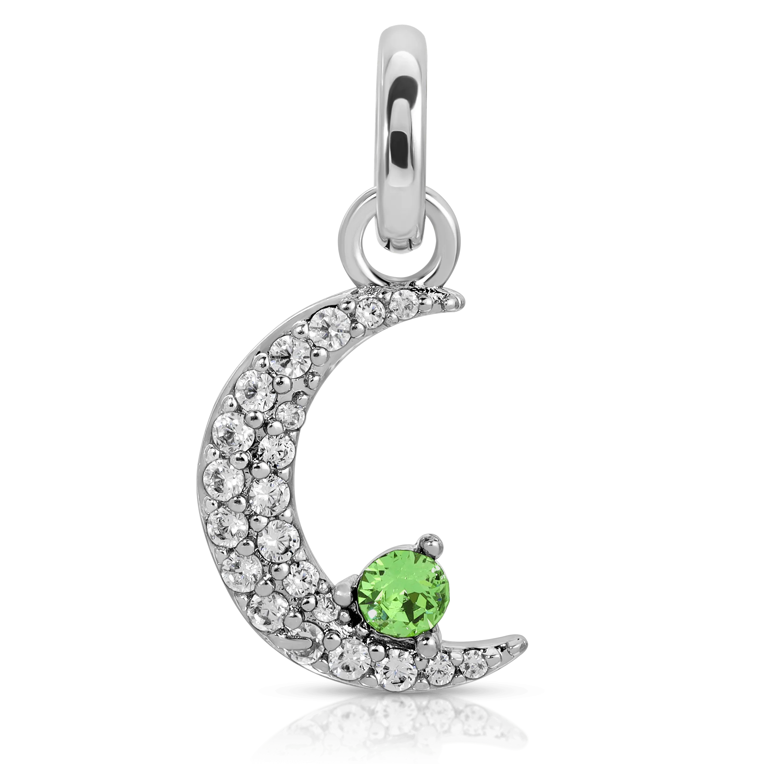 August Peridot Birthstone Charm - Moon (Rewards Store)