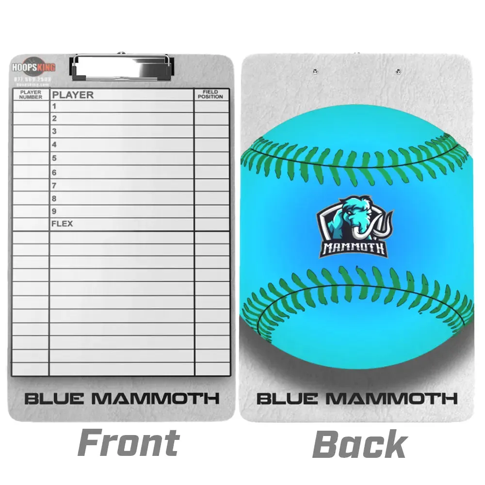 Baseball - Softball 9.5 X 15 Customized Dry Erase Board