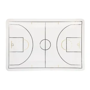 Basketball Court Party Paper Plates | Package 8