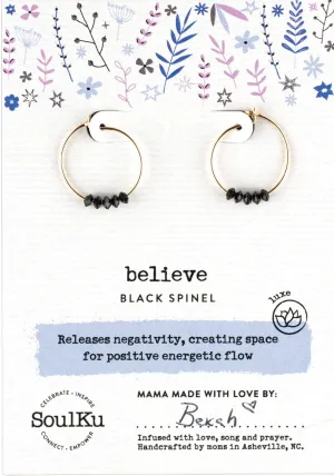 Believe Hoop Earrings