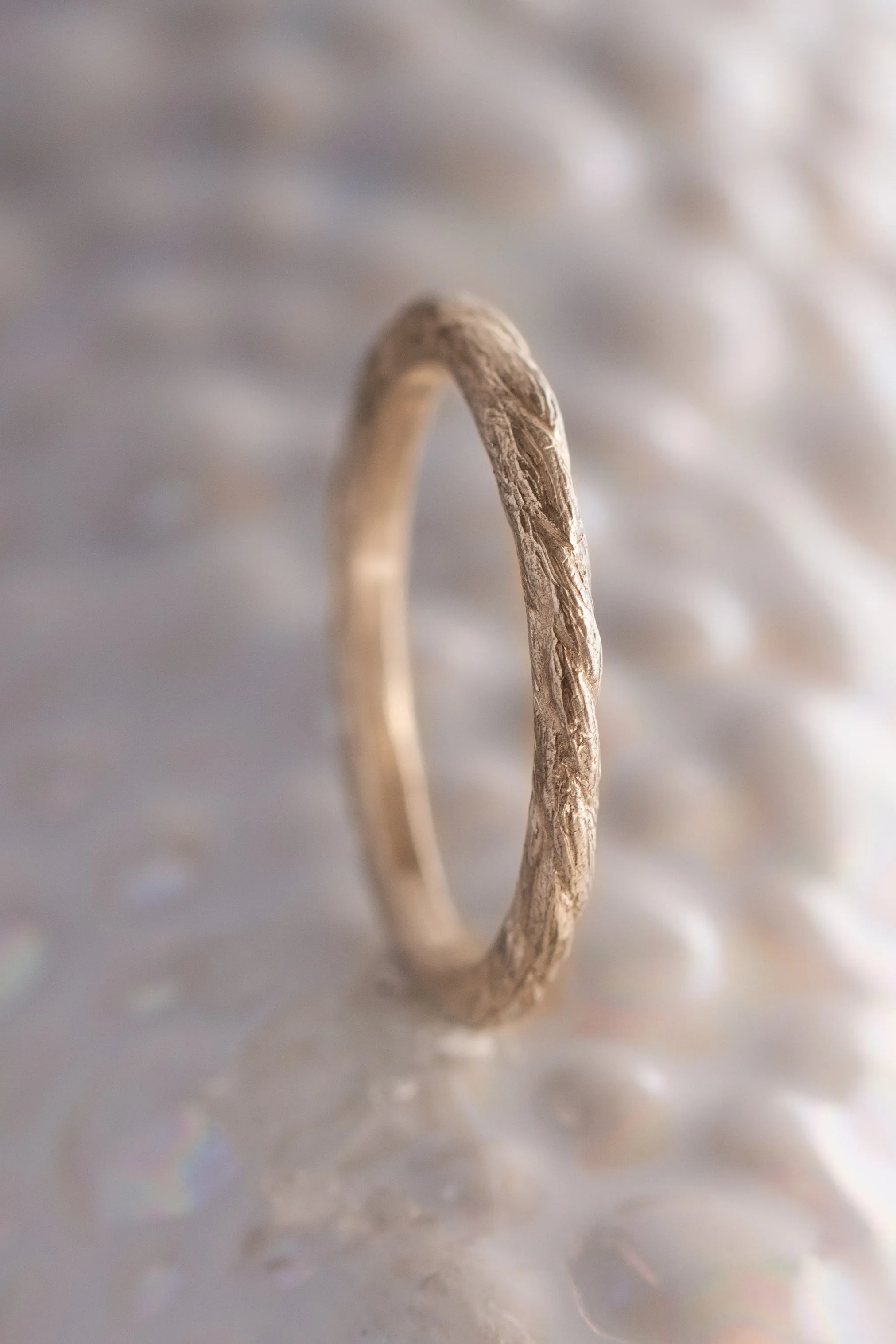 Bermuda Textures ~ Kite String Gold Ring