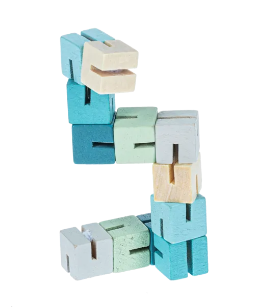 Blocks Wooden Bendy Children's H15056