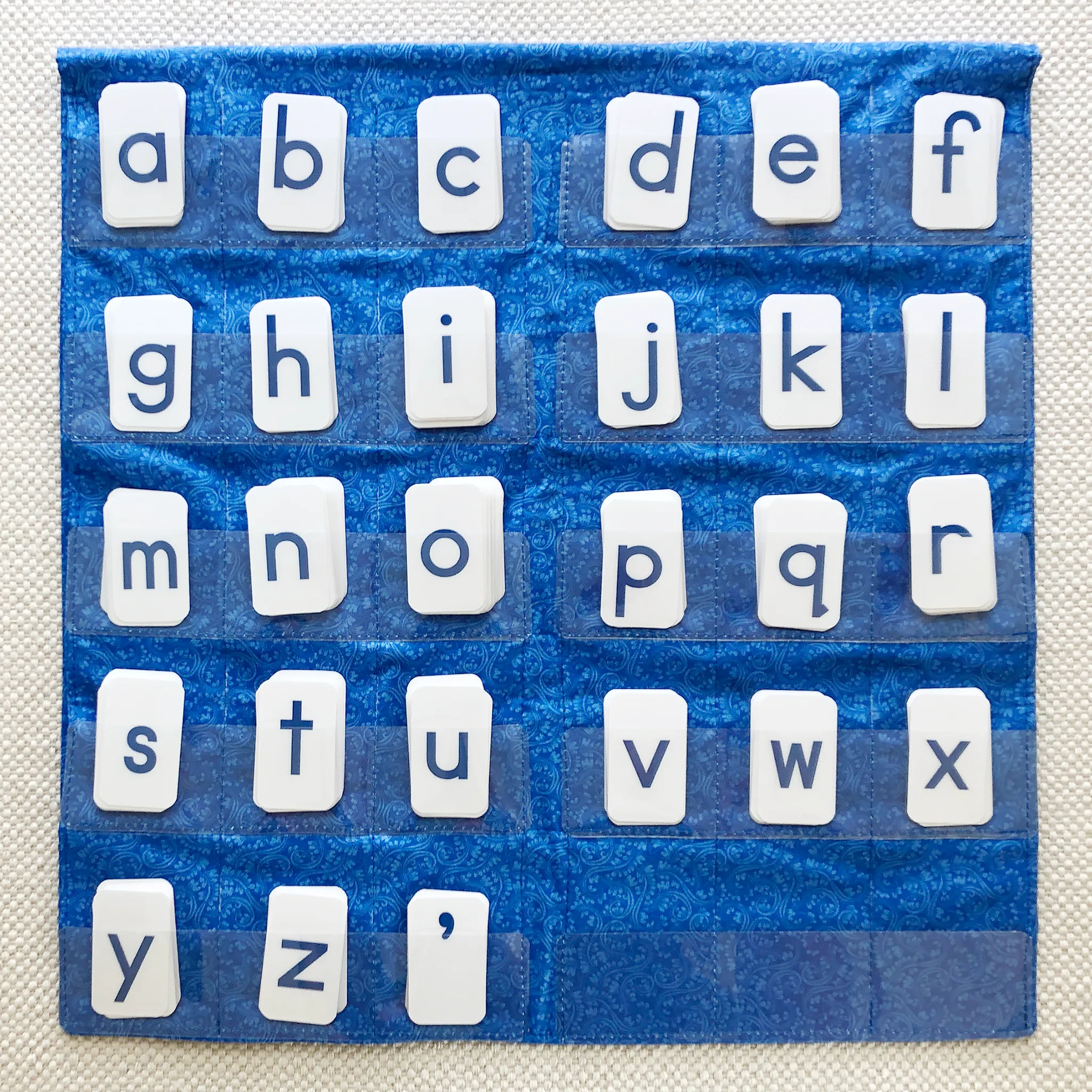 Blue Print Movable Alphabet