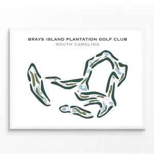 Brays Island Plantation & Golf Club, South Carolina - Printed Golf Course