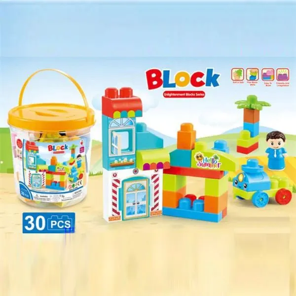 Bucket Bricks Building Blocks | 30 Pcs