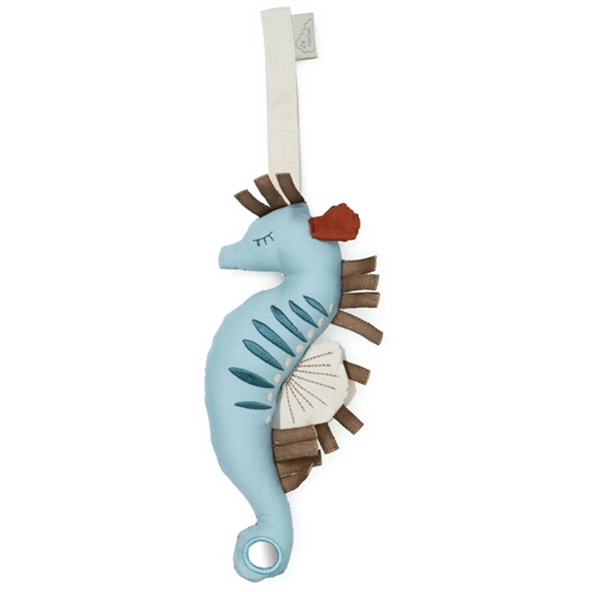 Cam Cam Copenhagen Activity Toy Sea Horse Sand/ Blue