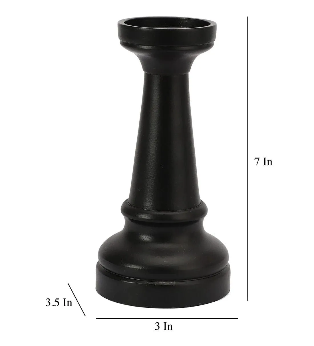 Chess Rook Black Showpiece,