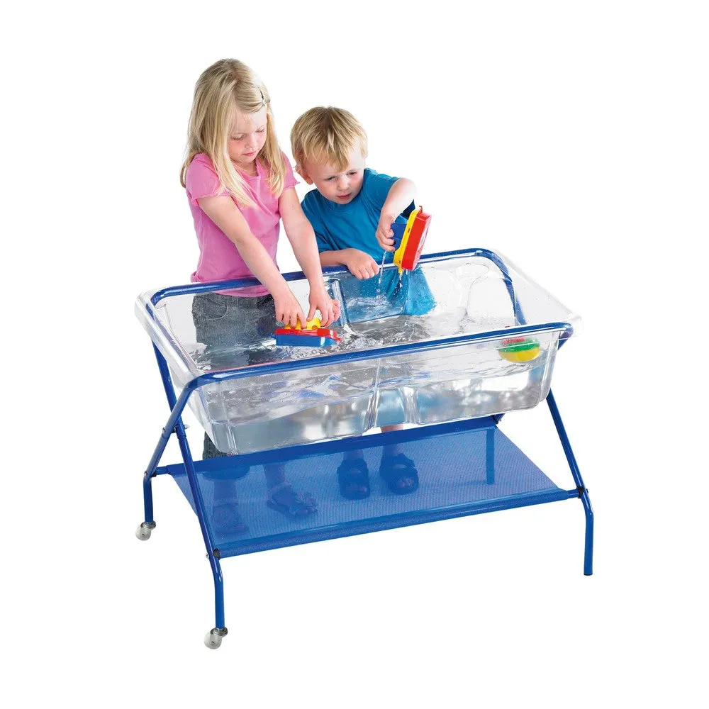 Clear Rockface Sand and Water Table with Stand