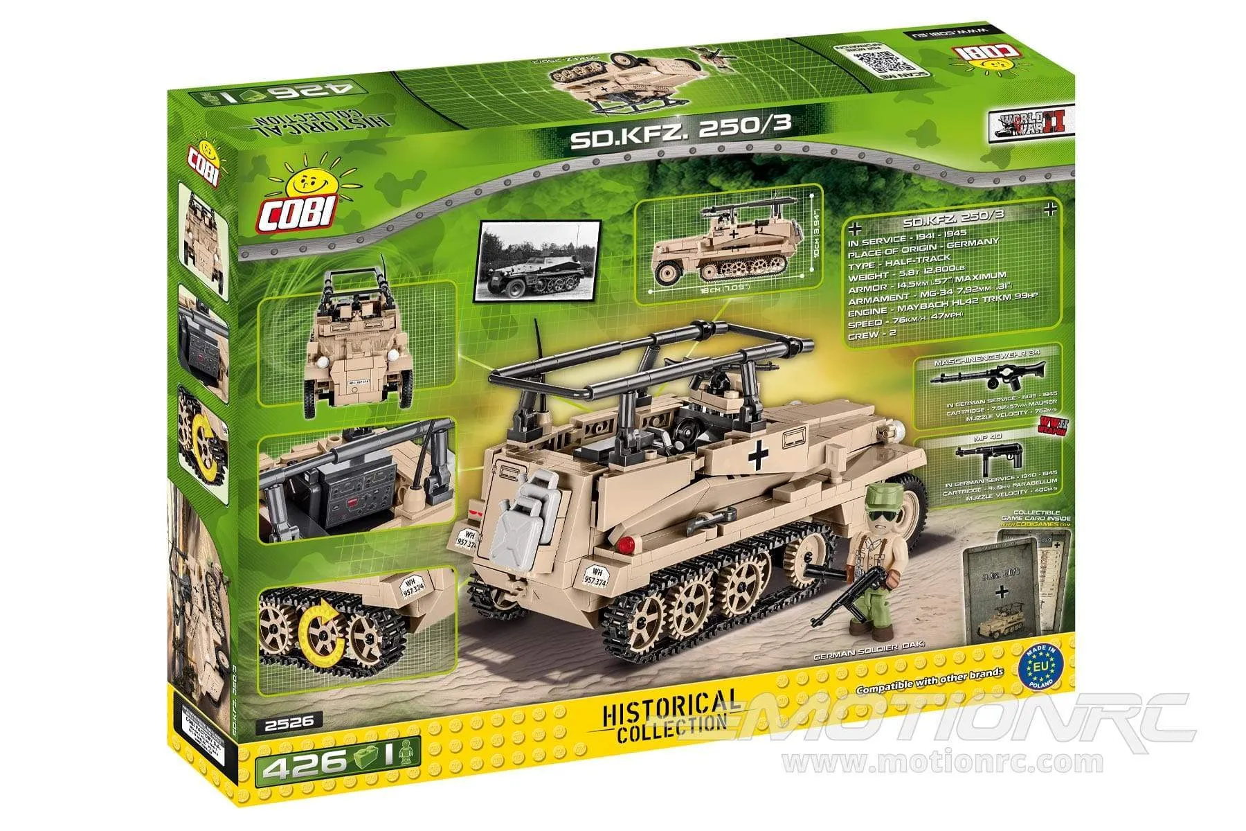 COBI SD.KFZ. 250/3 Light Armored Vehicle Building Block Set