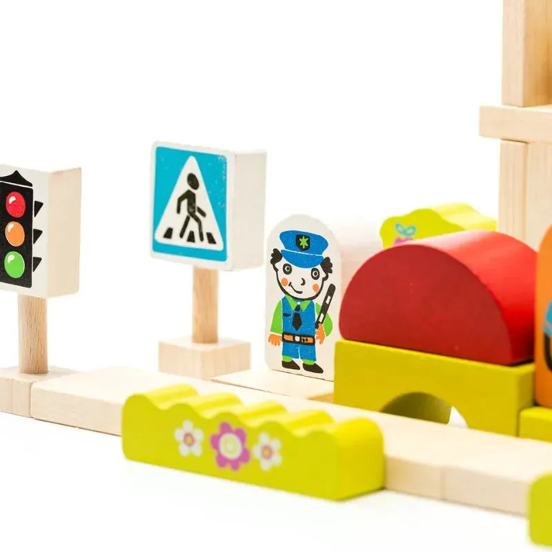 Cubika ECO Wooden Blocks Construction City