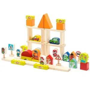 Cubika ECO Wooden Blocks Construction City