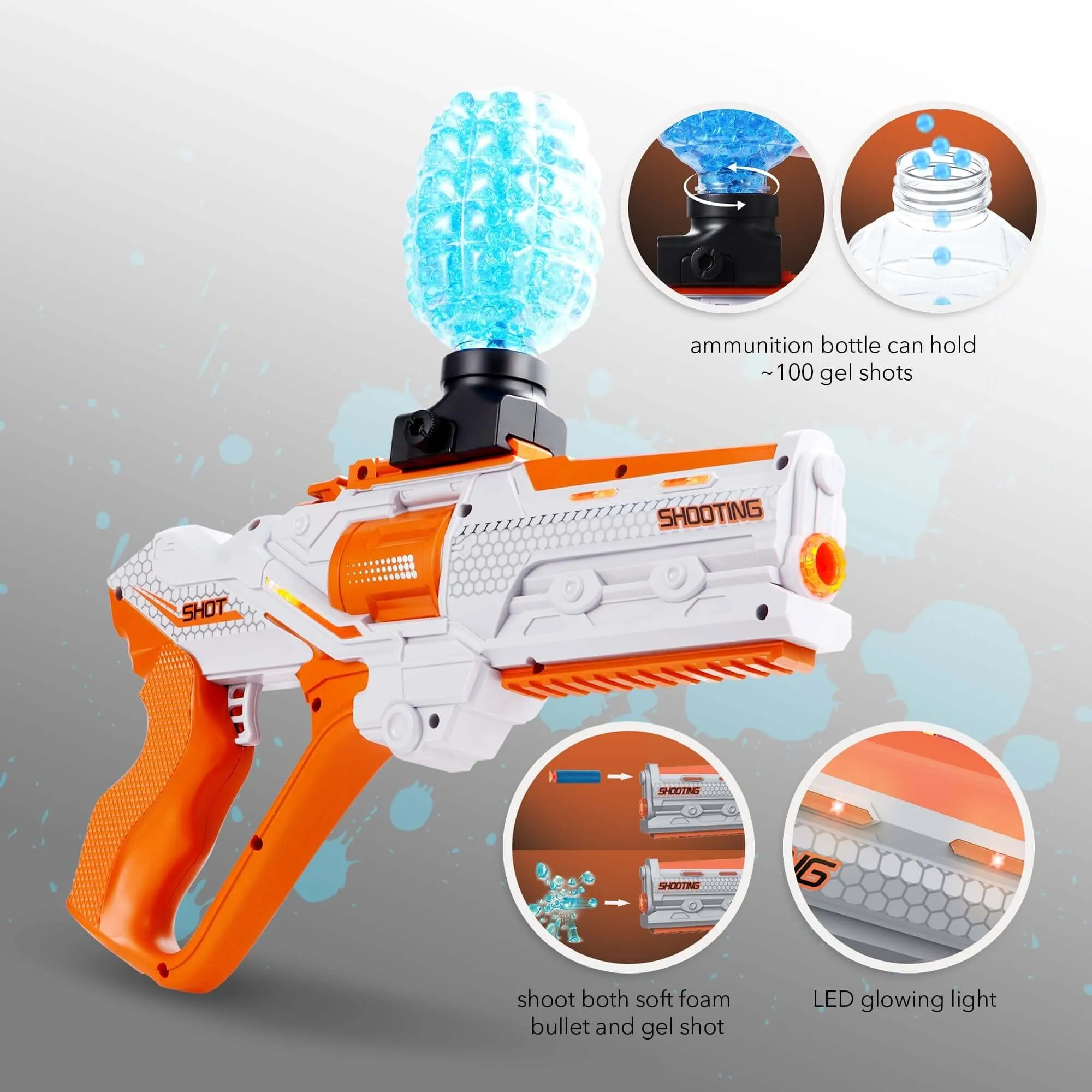 Dartwood Automatic Gel Blaster Gun | 10000 Rounds | Kids Aged 14 