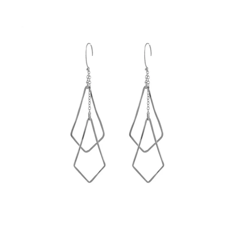 Diamond Shape Chime Earrings