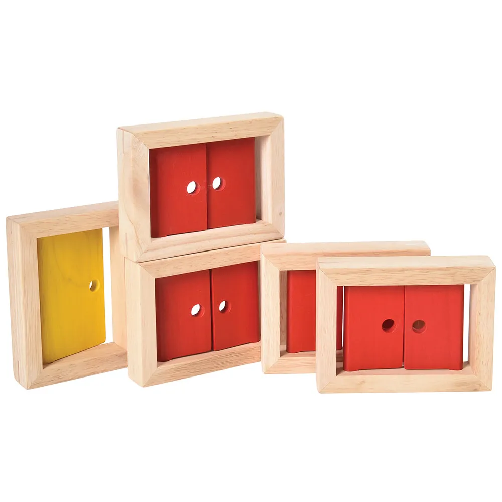 Door and Windows Wooden Block Set - 5 Piece Collection