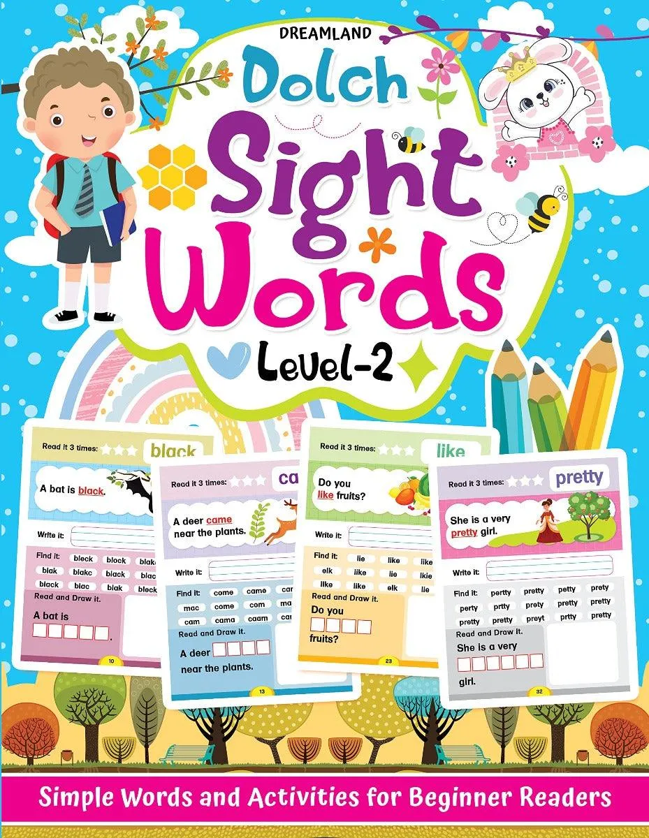 Dreamland Dolch Sight Words Books - An Early Learning Book For Kids - Pack of 4 Books(English)