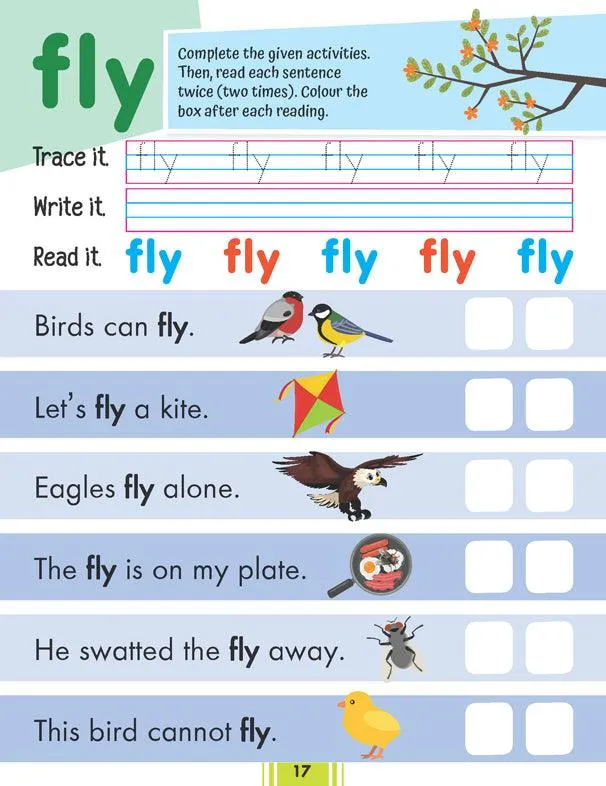 Dreamland Fluency Sentences Book 3 - An Early Learning Book For Kids (English)