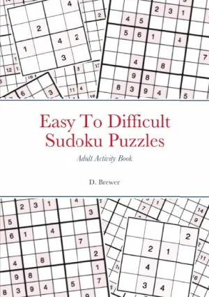 Easy To Difficult Sudoku Puzzles, Adult Activity Book