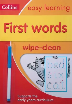 First Words Age 3-5 Wipe Clean Activity Book