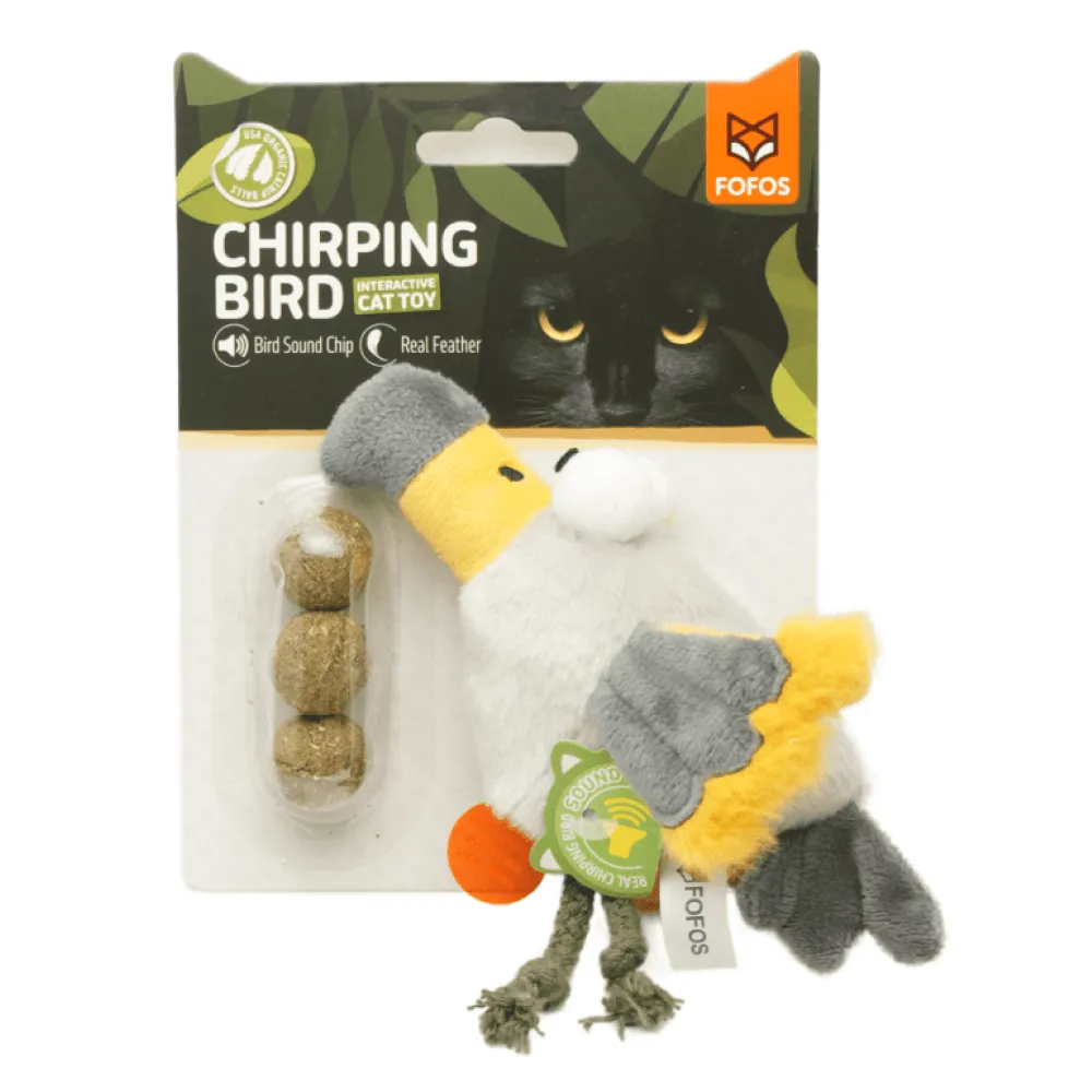 Fofos Eagle with Catnip Balls Interactive Toy and JiMMy Jolly Lemon Scented Clumping Bentonite Litter for Cats Combo