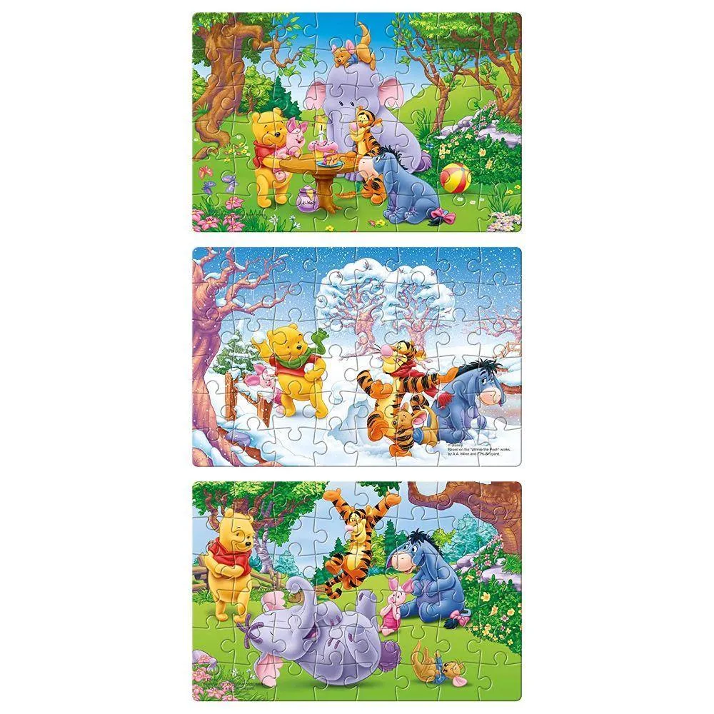 Frank Disney Winnie The Pooh 3 Puzzles in 1 (48 Pcs Each)