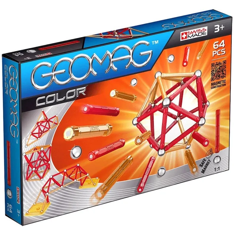 Geomag Colour Magnetic Construction Toy Set (64pcs)